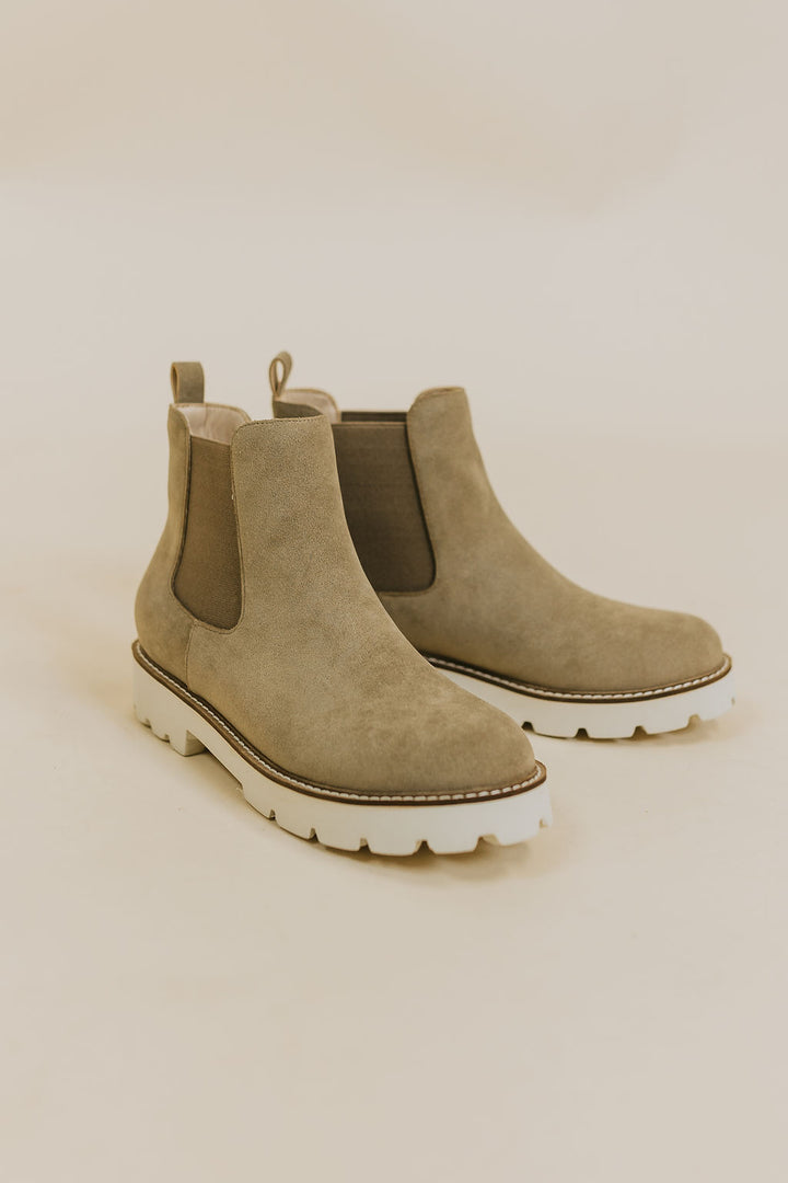 Chunky Sole Chelsea Boot - Khaki