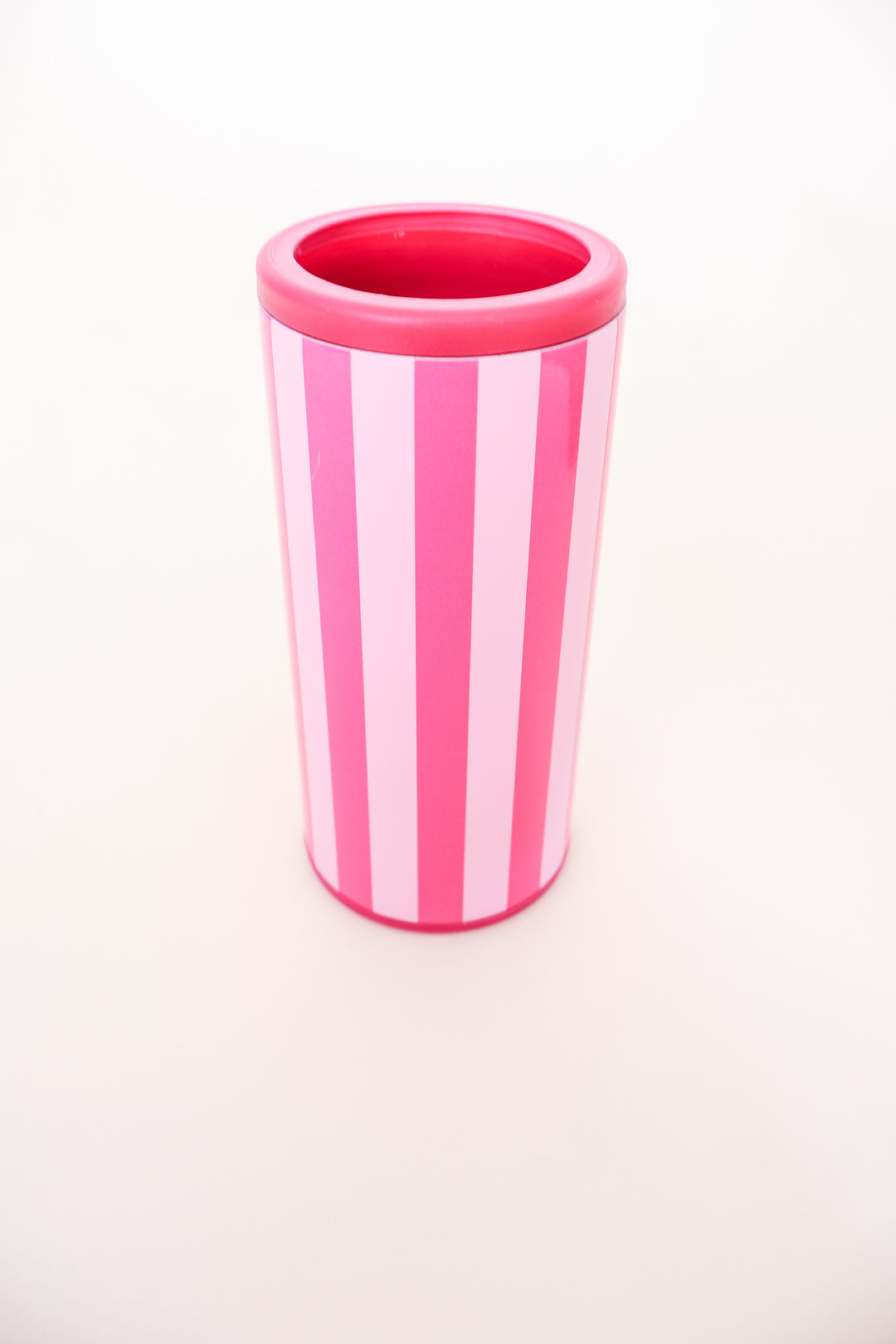 Slim Can Cooler - Pink Stripes