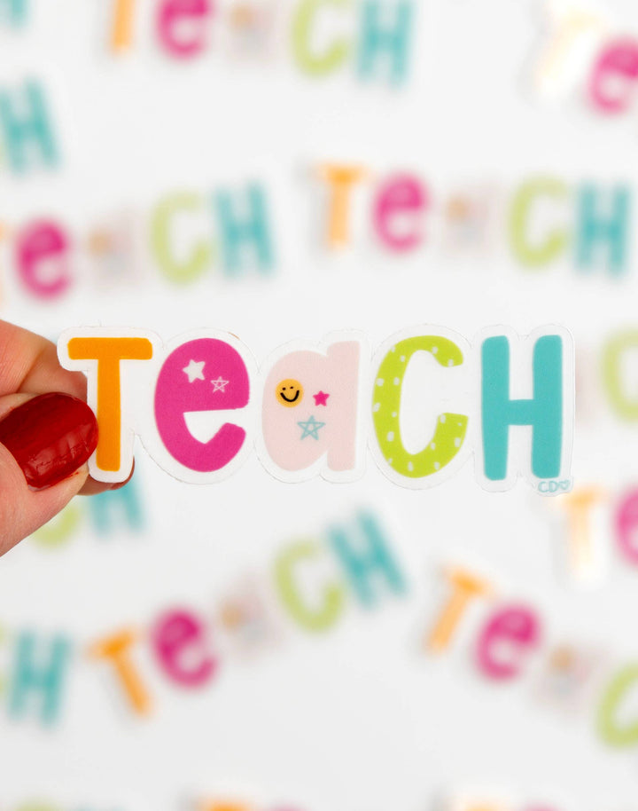 Teach Clear Decal Sticker