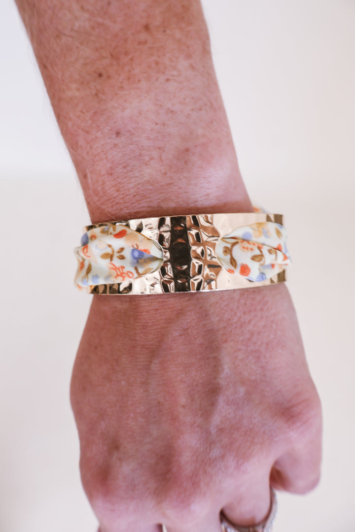 18K Gold-Plated Scarf Cuff Bracelet