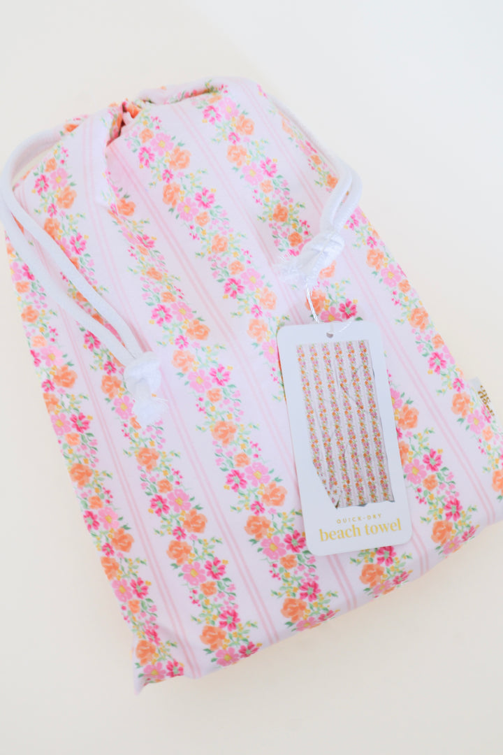XL Quick-Dry Beach Towel - Petal Parade Pink