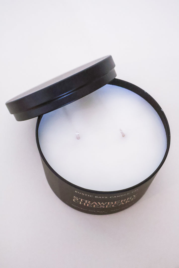 Strawberry Cheesecake 12 oz Soy Candle