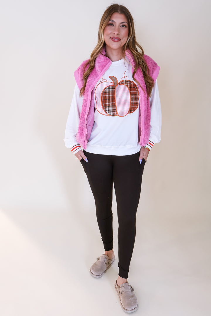 Cozy Sherpa Puffer Vest - Pink