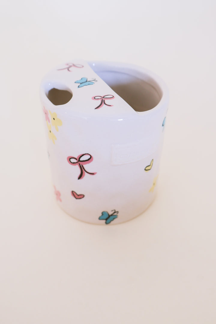 Hand-Painted Vintage Ceramic Coffee Mug – Butterfly