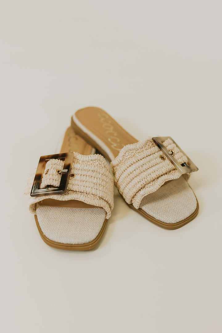 Sissy Scallop Sandals - Natural