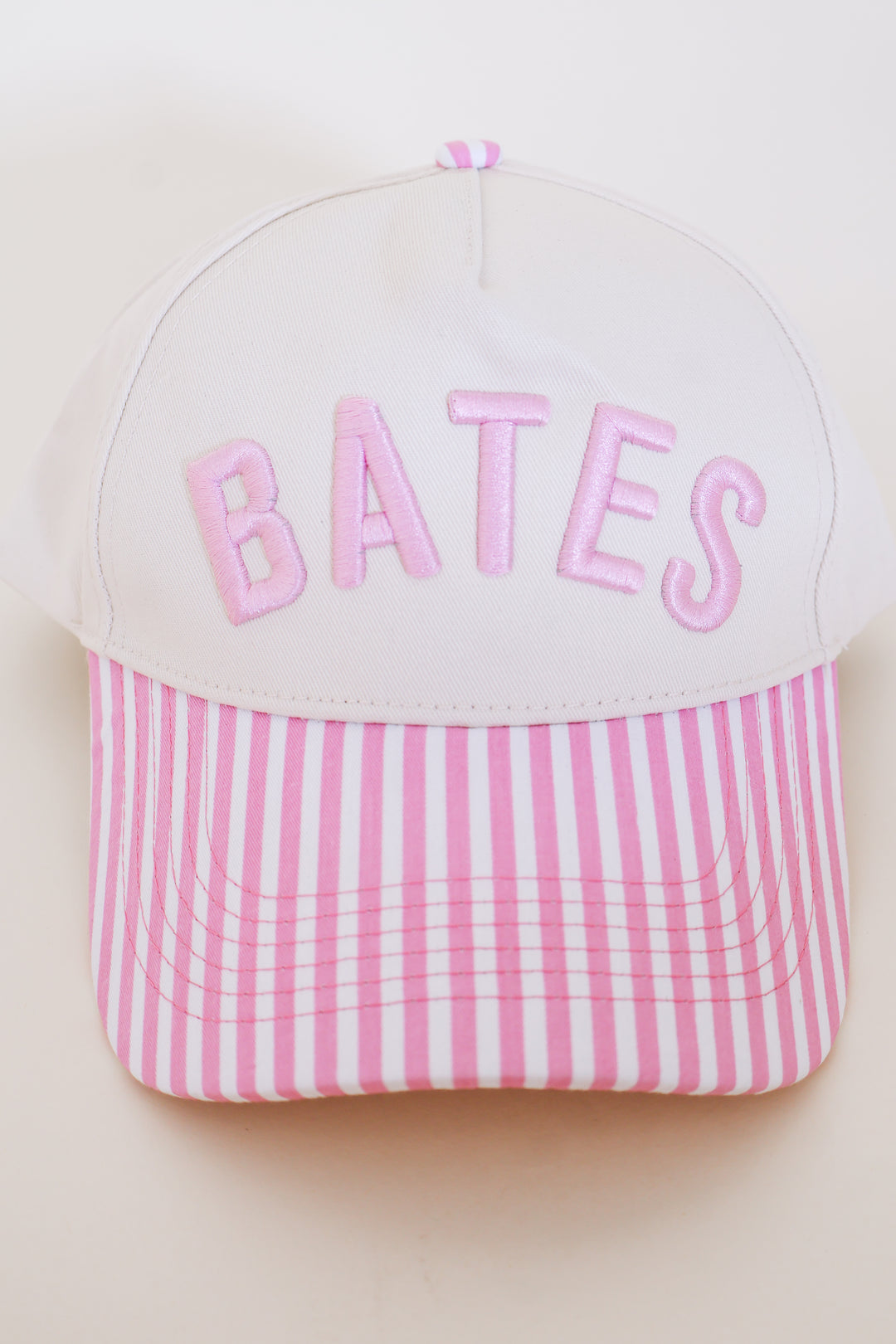 Bates Puff Embroidered Trucker Hat - Pink