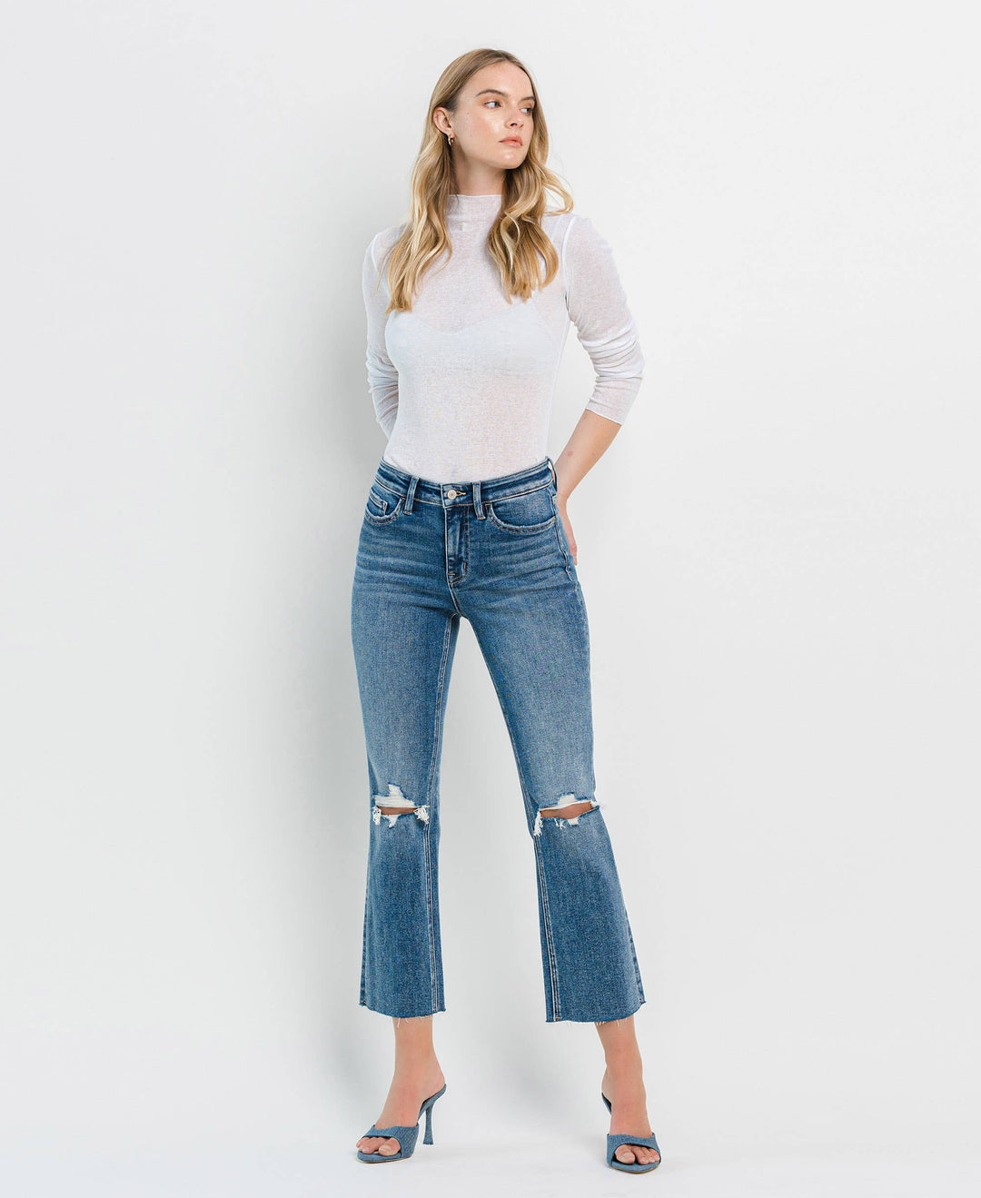 COVINGTON CROP FLARE JEANS