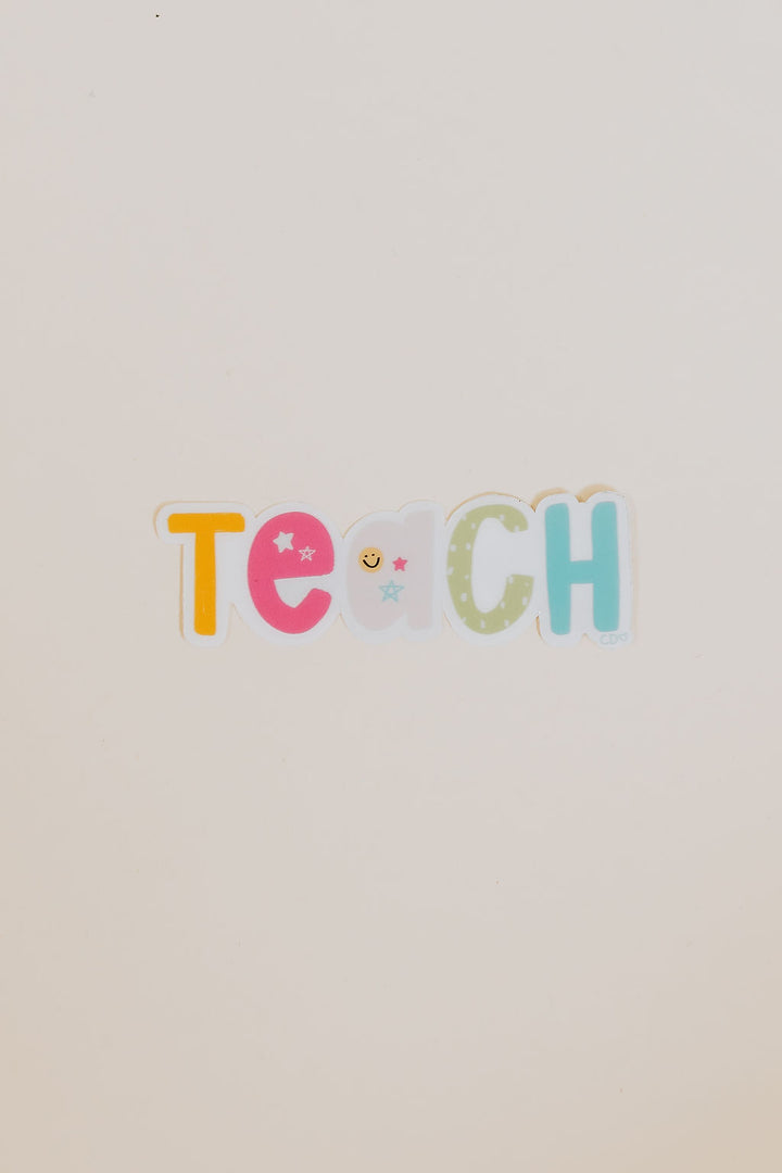 Teach Clear Decal Sticker