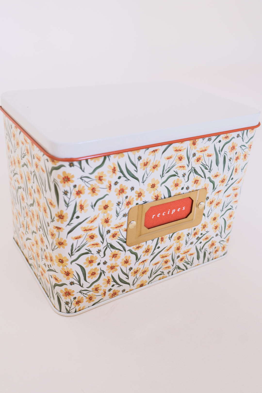 Goldenmane Tin Recipe Box
