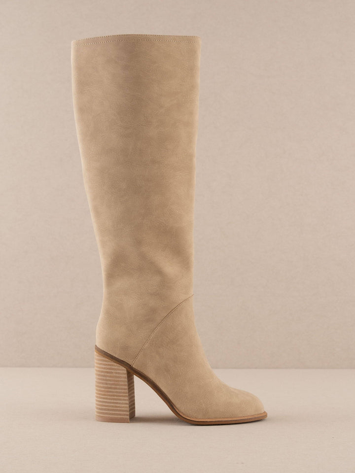 The Shiloh Knee High Boot - Khaki