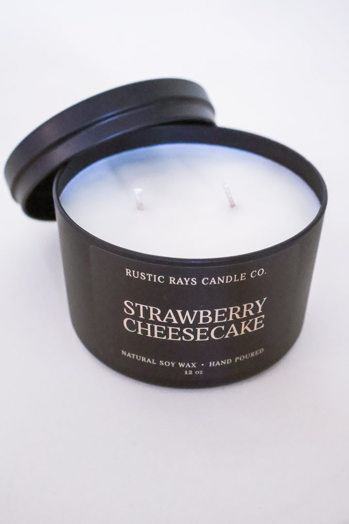 Strawberry Cheesecake 12 oz Soy Candle
