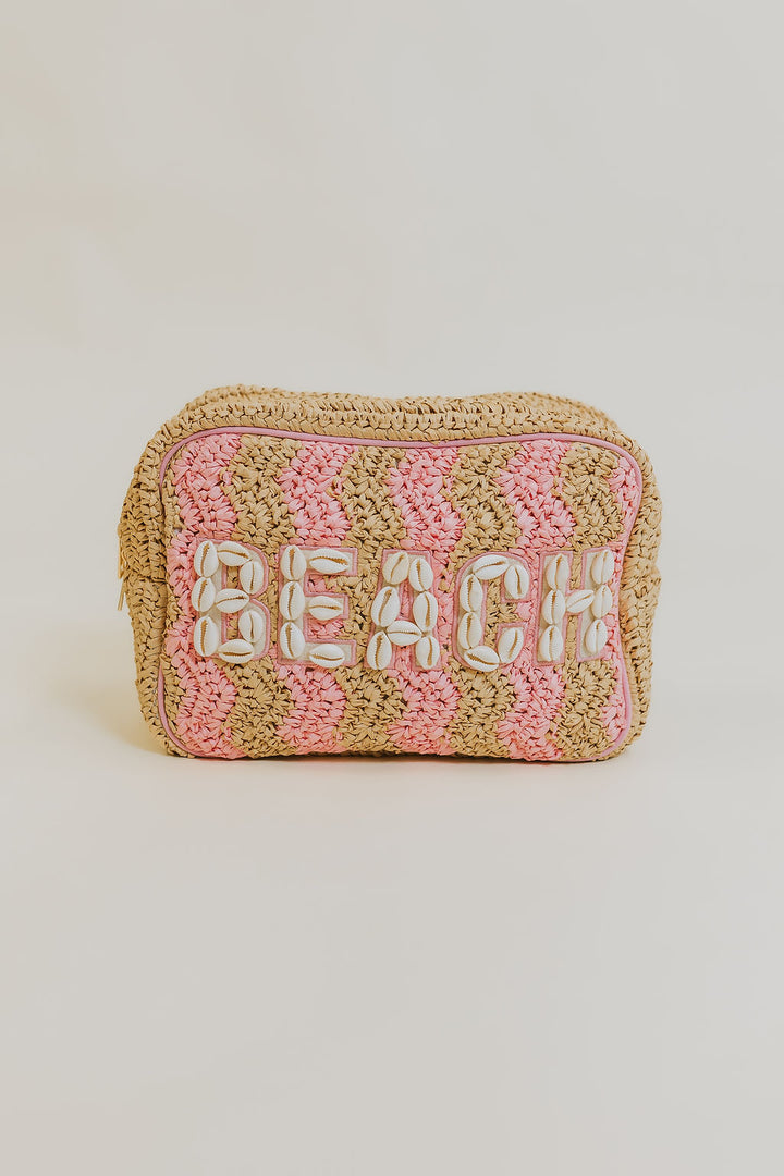 Beach XL Makeup Bag w/ Puka Shells