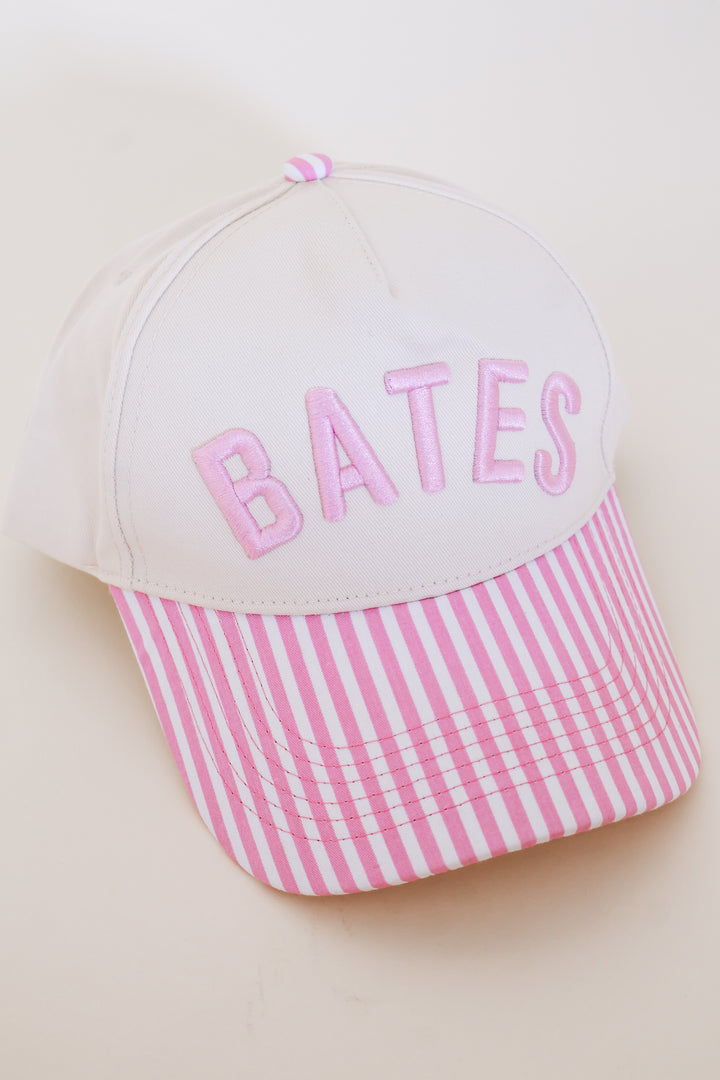 Bates Puff Embroidered Trucker Hat - Pink