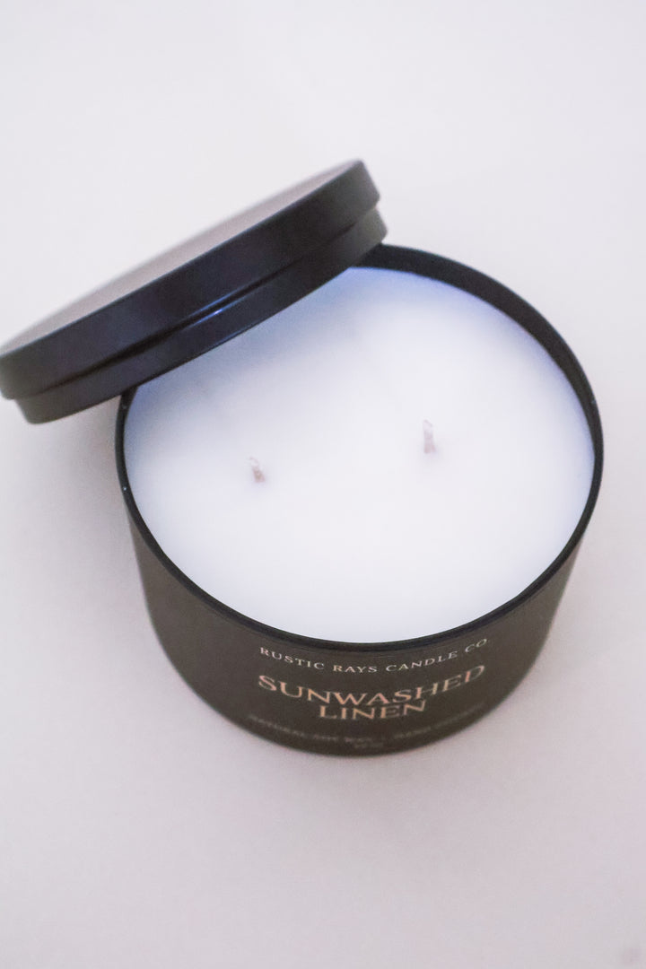 Sunwashed Linen 12 oz Soy Candle