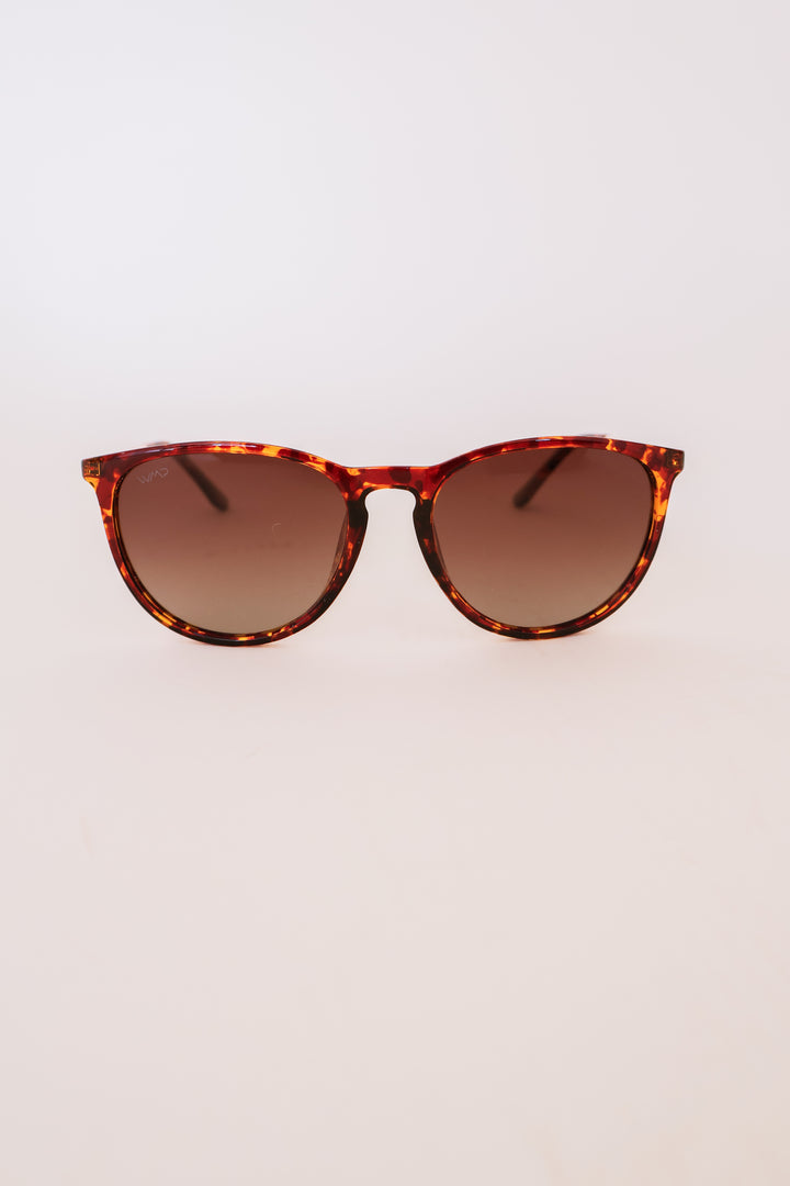 Drew - Women's Polarized Round Sunglasses - Tortoise/Brown