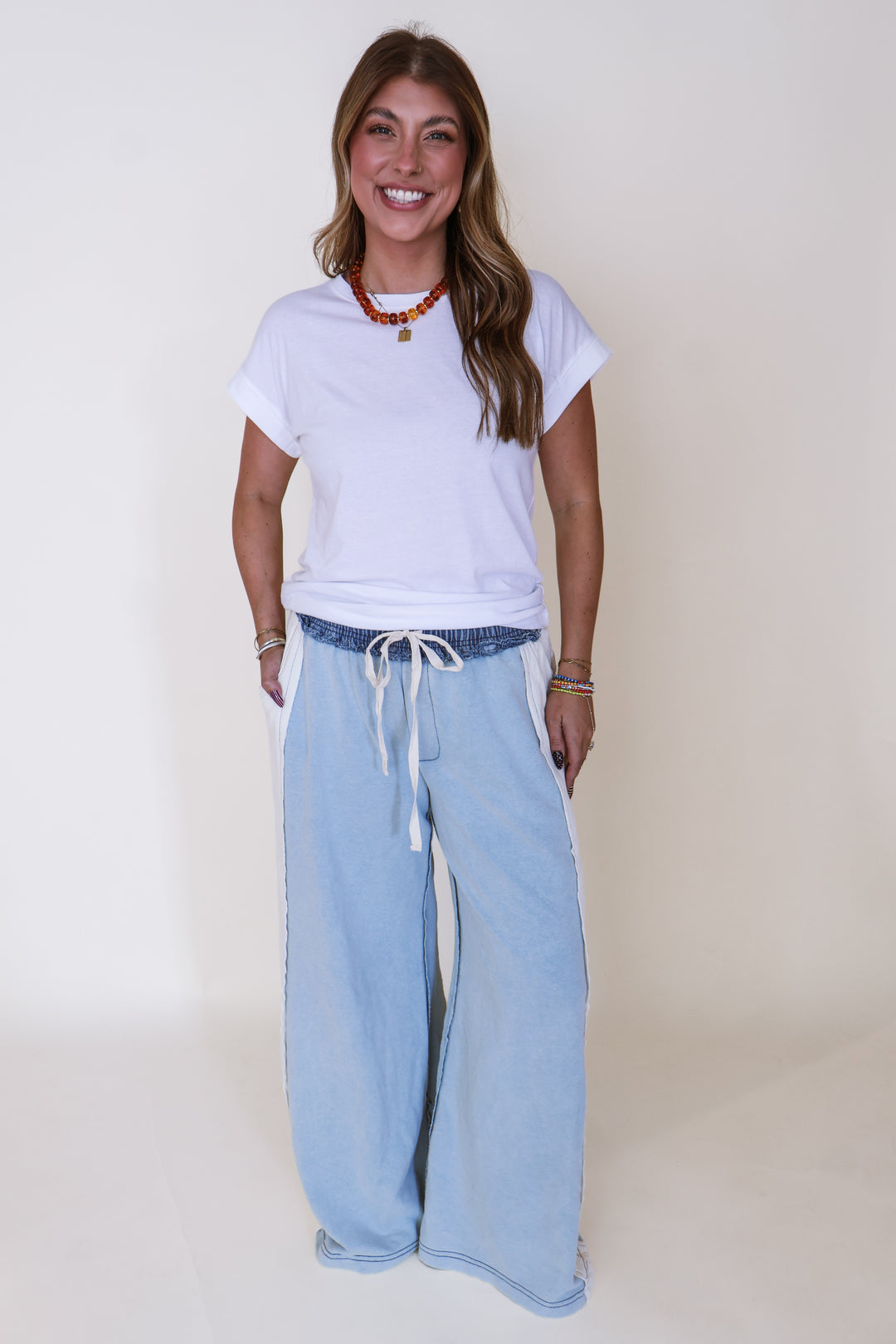 Cotton Crew Neck Short Sleeve Tee - White