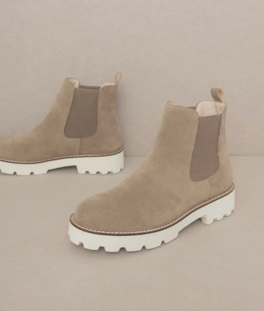 Chunky Sole Chelsea Boot - Khaki