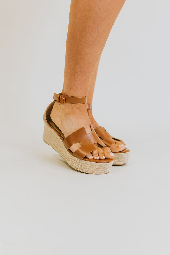 Erika Espadrille Platform - Chestnut