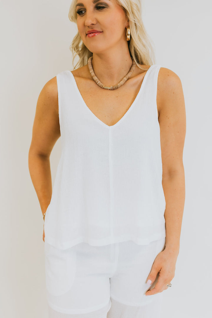 Nadia Tank Top - White