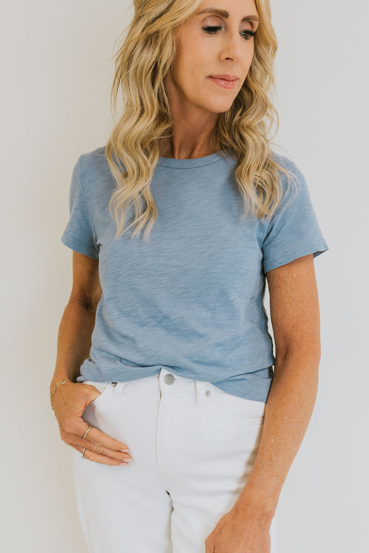 Tulum Tee - Steel Blue