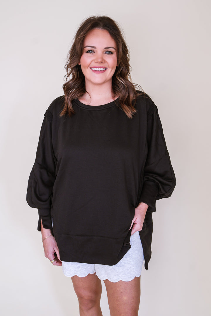 Extra Movement Oversized Sweatshirt - Black