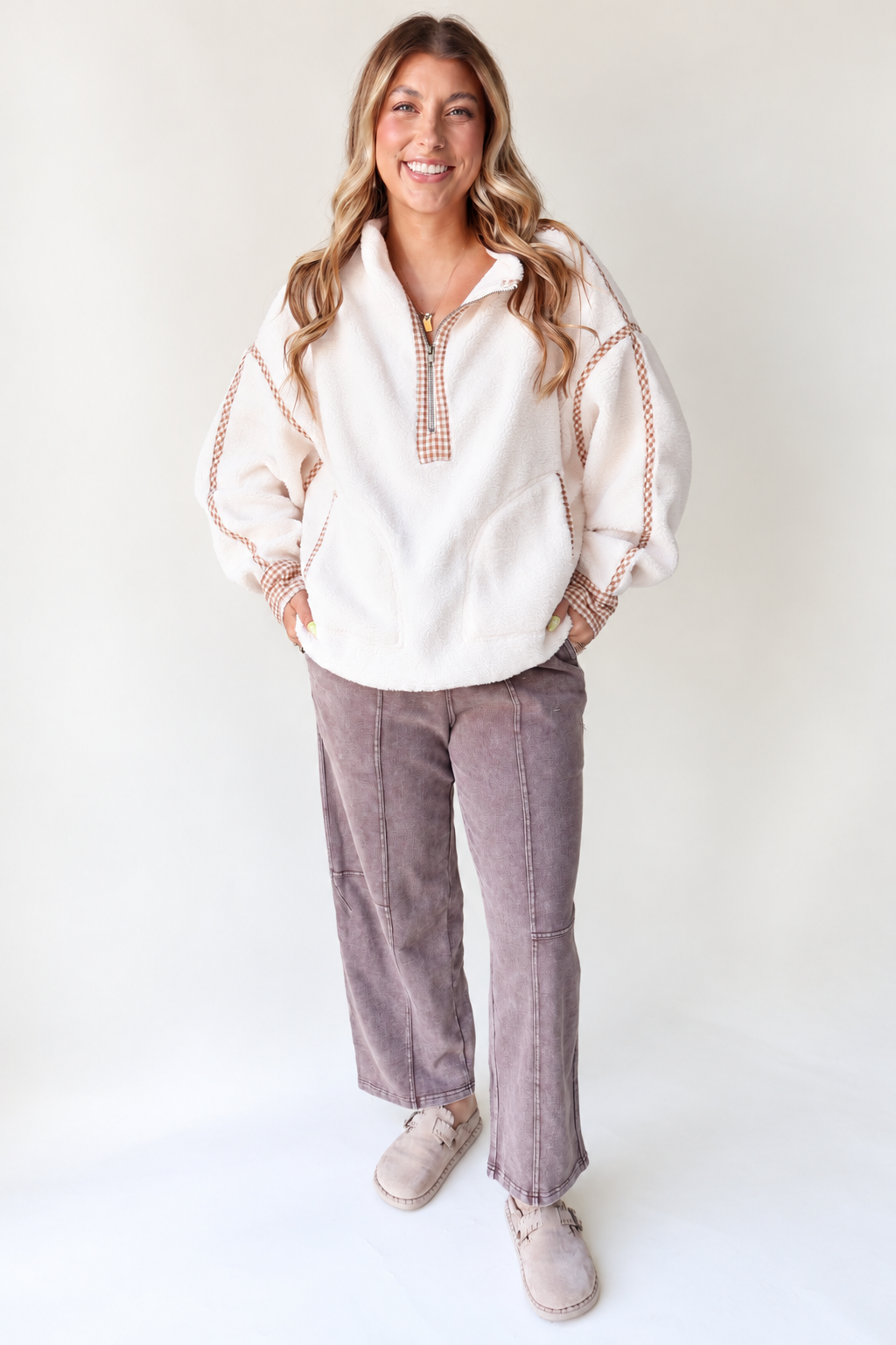 Mineral Wash Barrel Pants – Coffee