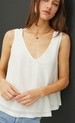 Nadia Tank Top - White