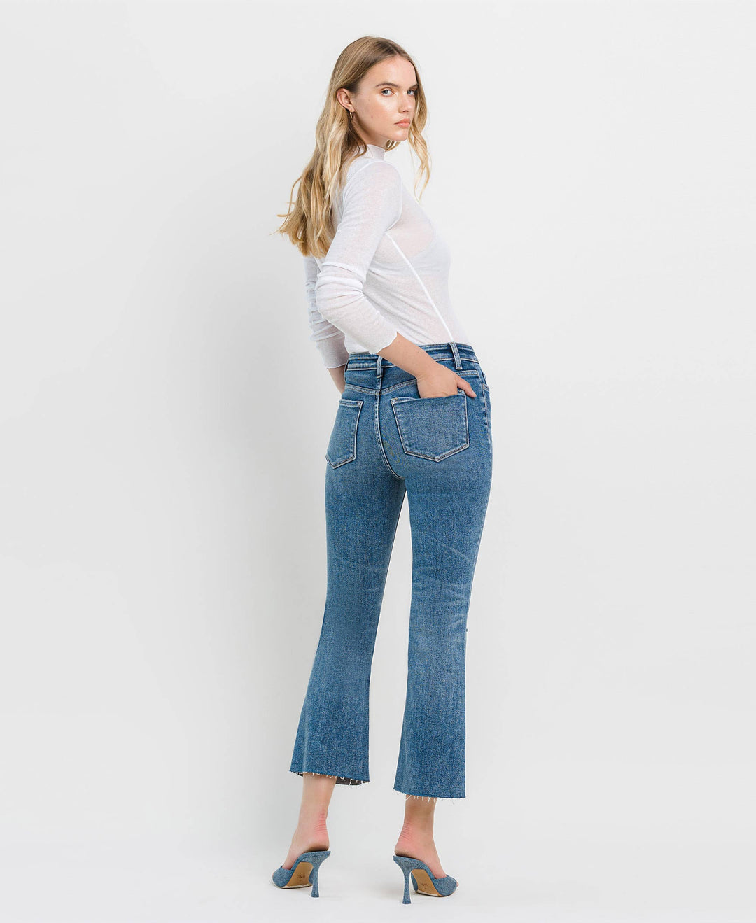 COVINGTON CROP FLARE JEANS