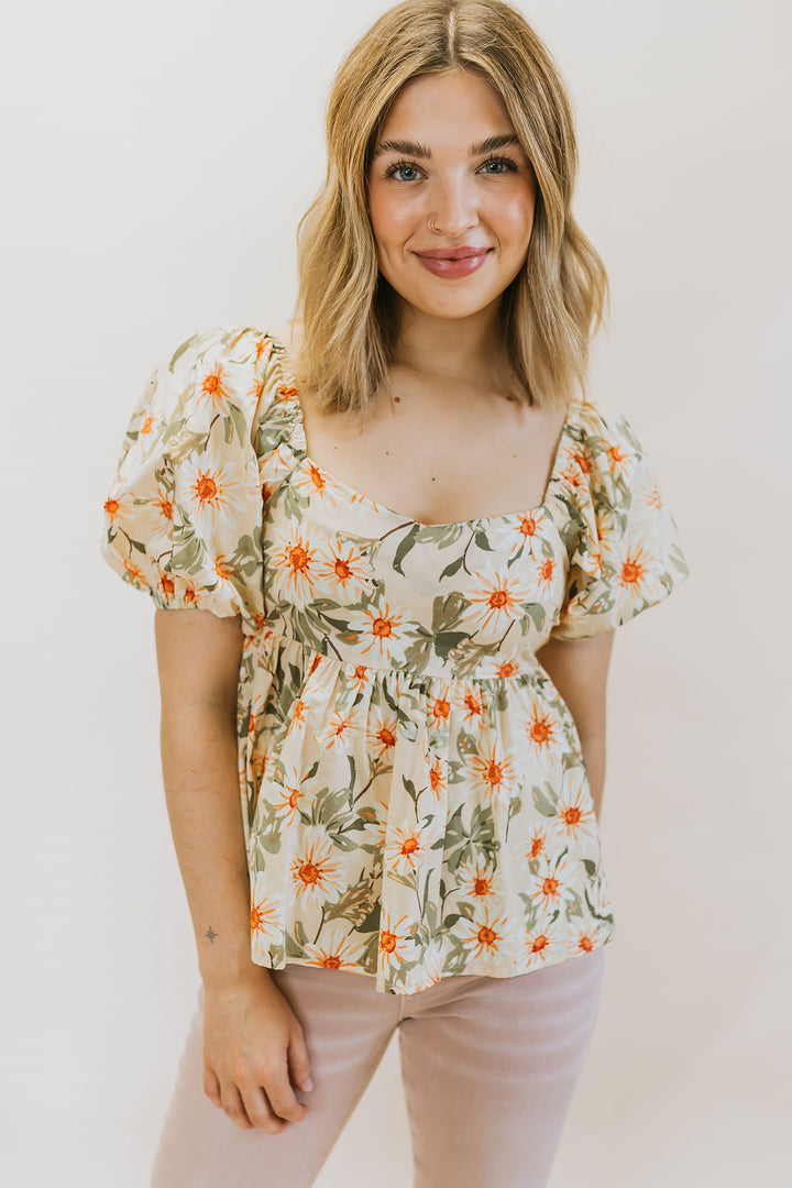 Evva Floral Babydoll Top